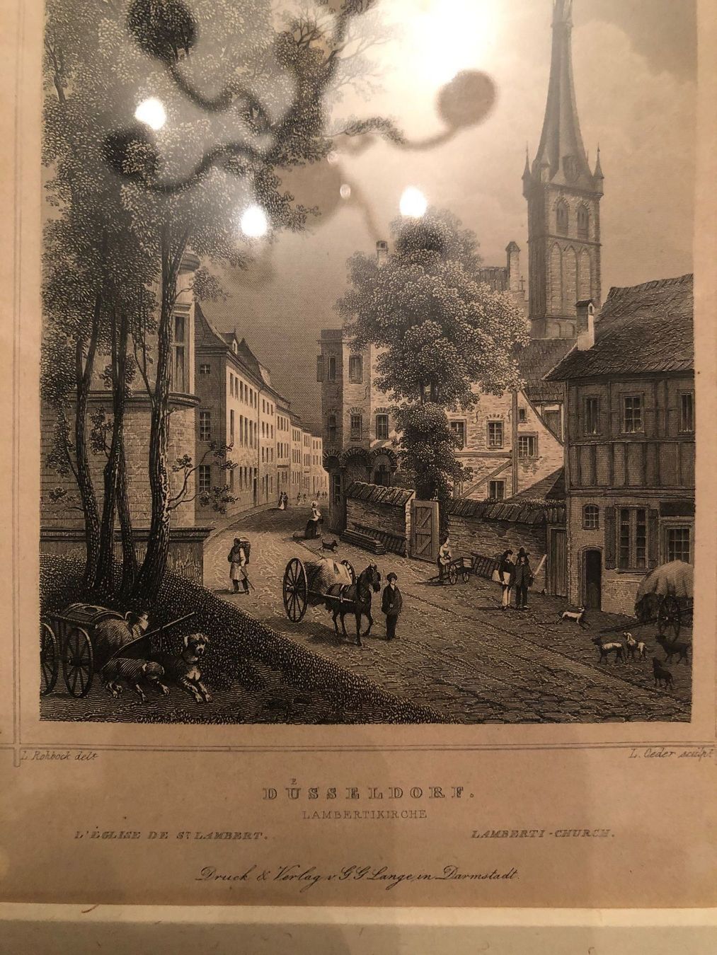 Poster & Bilder: L.ROHBOCK,OederDÜSSELDORF.LAMBERTKIRCHE. – Gebraucht aus Wald ZH von mlnt 3