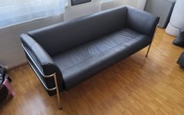 Le Corbusier  Sofa Style Interio Rindsnappaleder 3 Pläzer