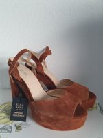 Sandale Zara, Leder, Größe 40, braun