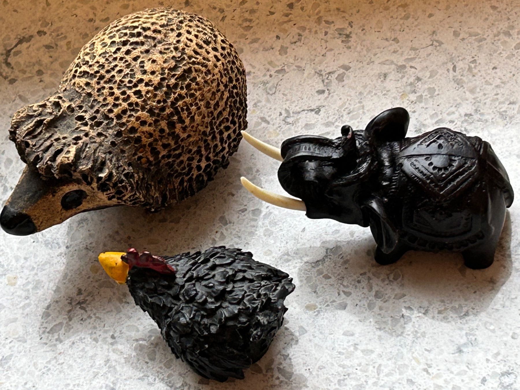 Statuette: Deko-Tiere, Igel, Elefant, Huhn – Usato da Eschenz venduto da glaro14