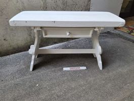 Kleiner Sitzbank mit Schublade, Shabby Shic