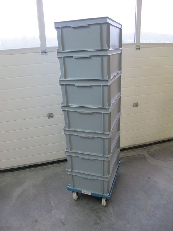 3D-gedruckte Biffa Müllcontainer, Maßstab 1:76 – Rot, Für
