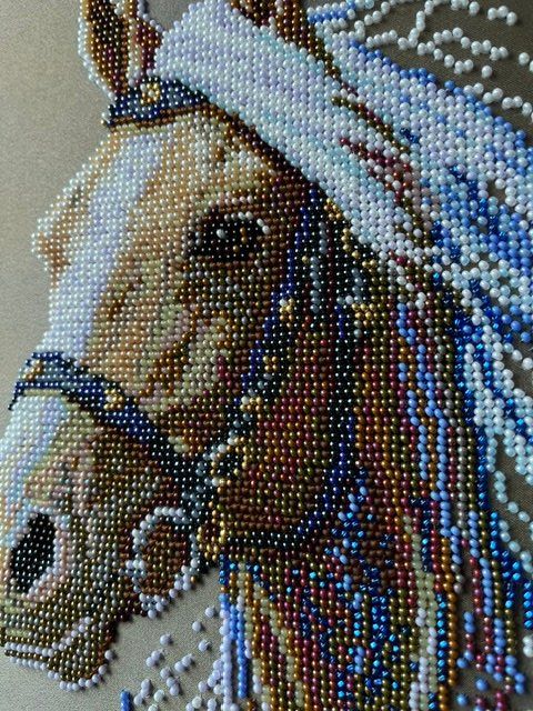 Posters & Illustrations: Perlrenstckereibild "Pferd" – Neuf (Voir description) à Inwil par mm70 2