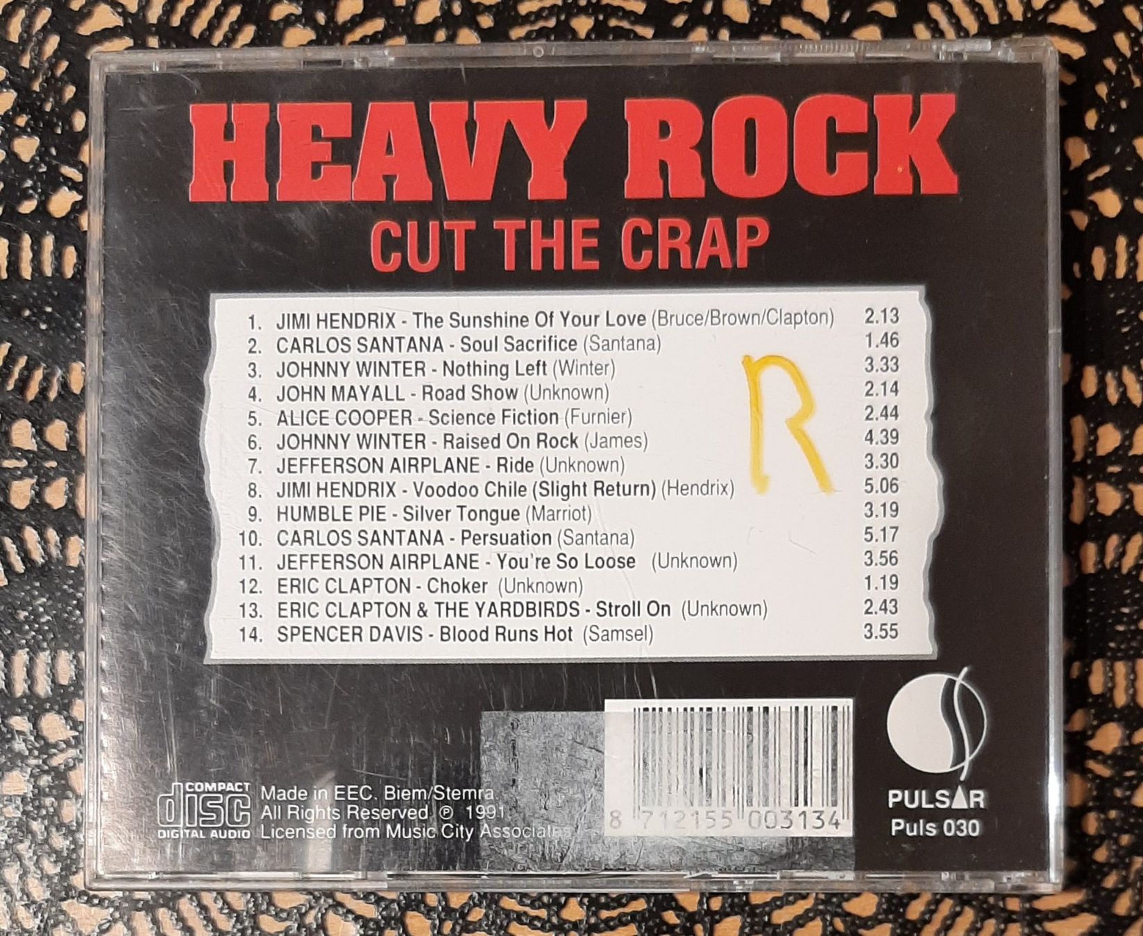 CD: Heavy Rock - Cut The Crap, Rock Compilatio 1991 – Usato da Schönenberg TG venduto da breiti12 1