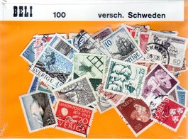 100 VERSCHIEDENE BRIEFMARKEN SCHWEDEN - SP27