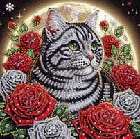 Diamond Painting Katze im Mondscheinlicht-28-Poly-226