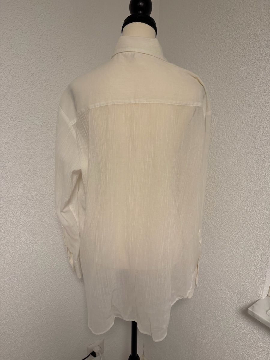 H&M Camicette: Weisse strukturierte Bluse – Nuovo (secondo la descrizione) da Rorschach venduto da Tara234 1