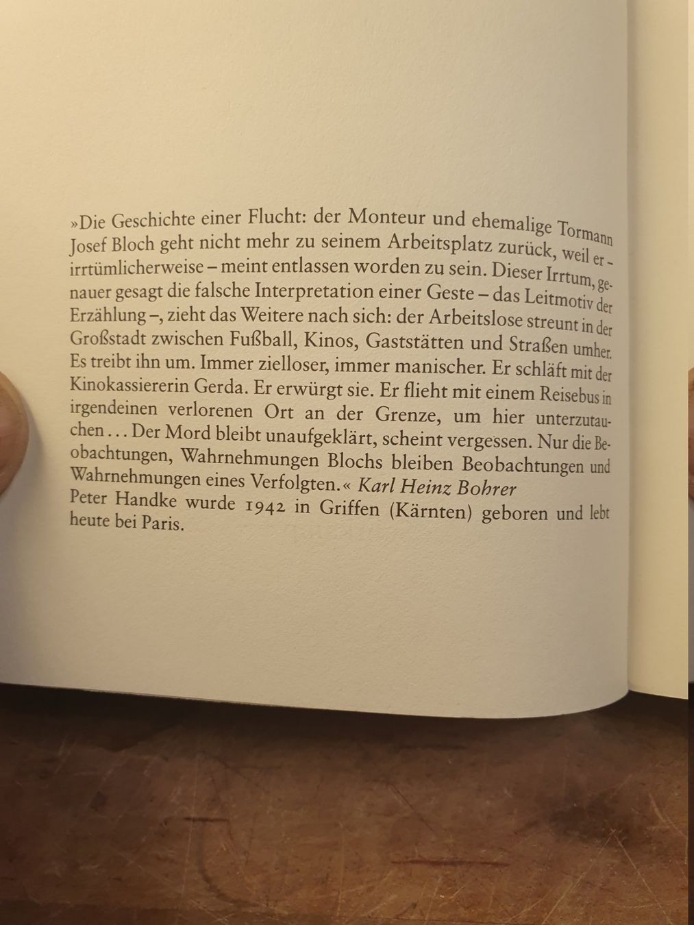 Bücher: Die Angst des Tormanns beim Elfmeter - Peter Handke – Gebraucht aus Zürich von loosebone 1