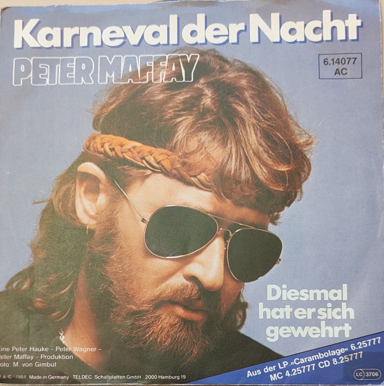 Dischi in vinile: Vinyl-Single Peter Maffay - Karneval der Nacht – Usato da Langenthal venduto da Modo39