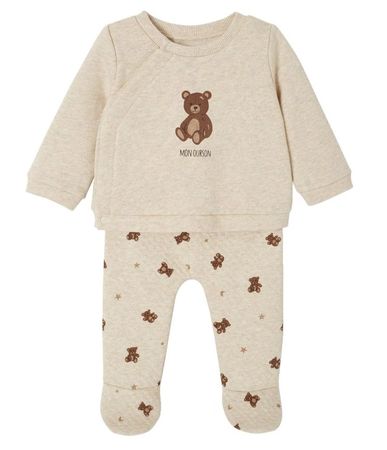 Süsses Baby-Set aus Sweatshirt & Jogginghose, Gr. 67cm, 6M