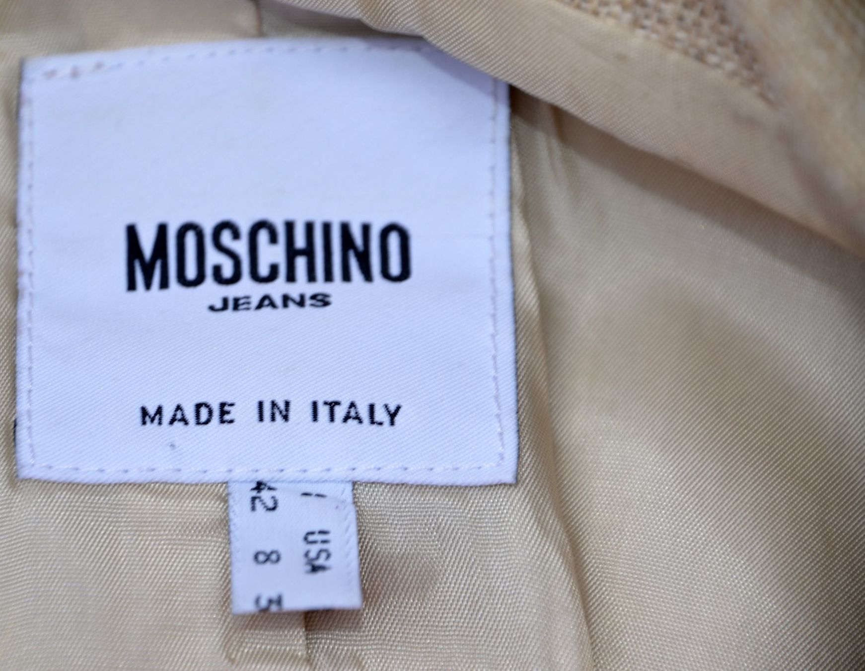 Moschino Giacche: Moschino Blazer / veste  Flachs / lin .M – Usato da Collonges venduto da arashee 4
