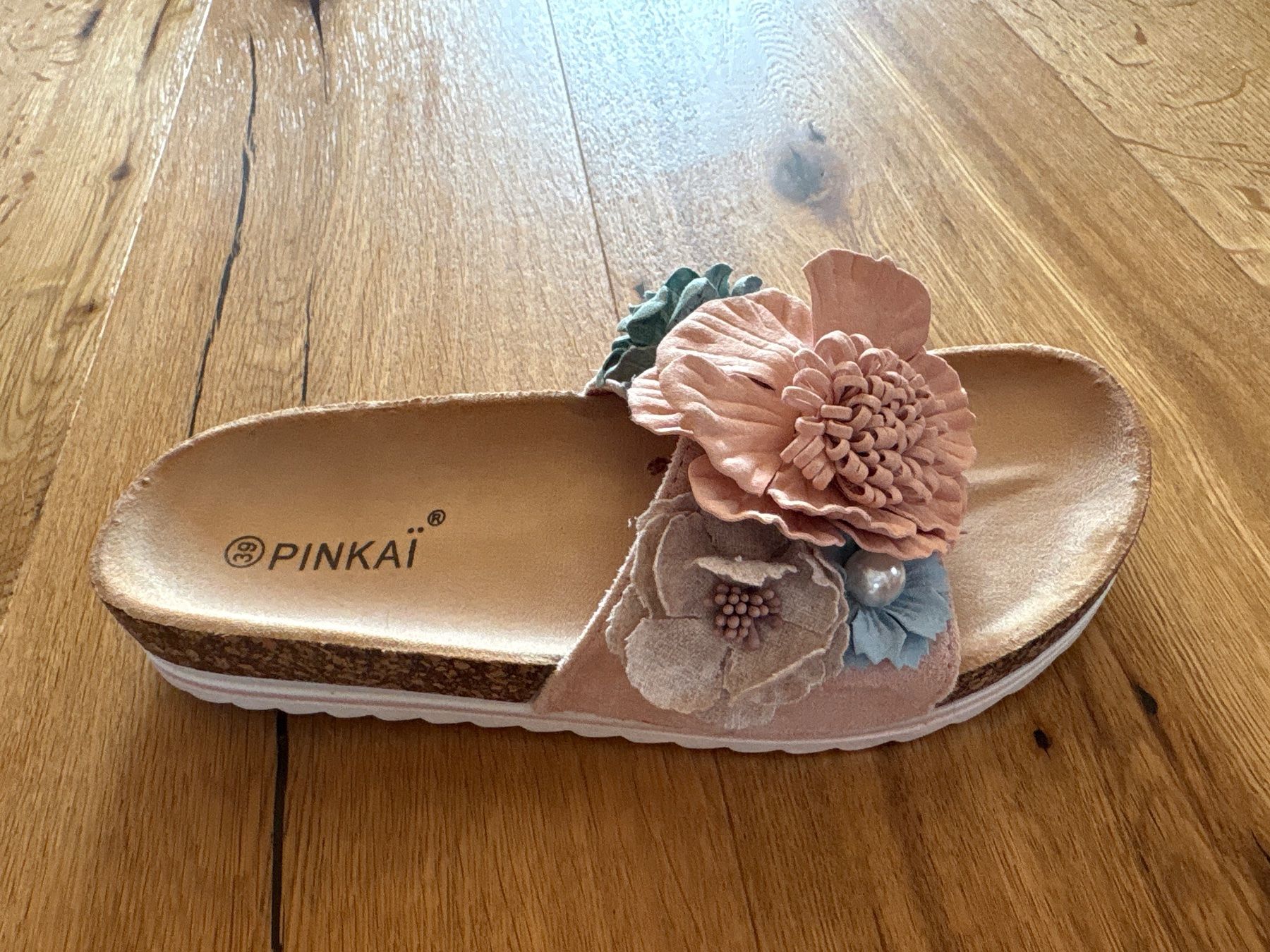 Scarpe da donna: Pantoletten Blumen Grösse 39  Pinkai – Usato da Beatenberg venduto da Rose406 3