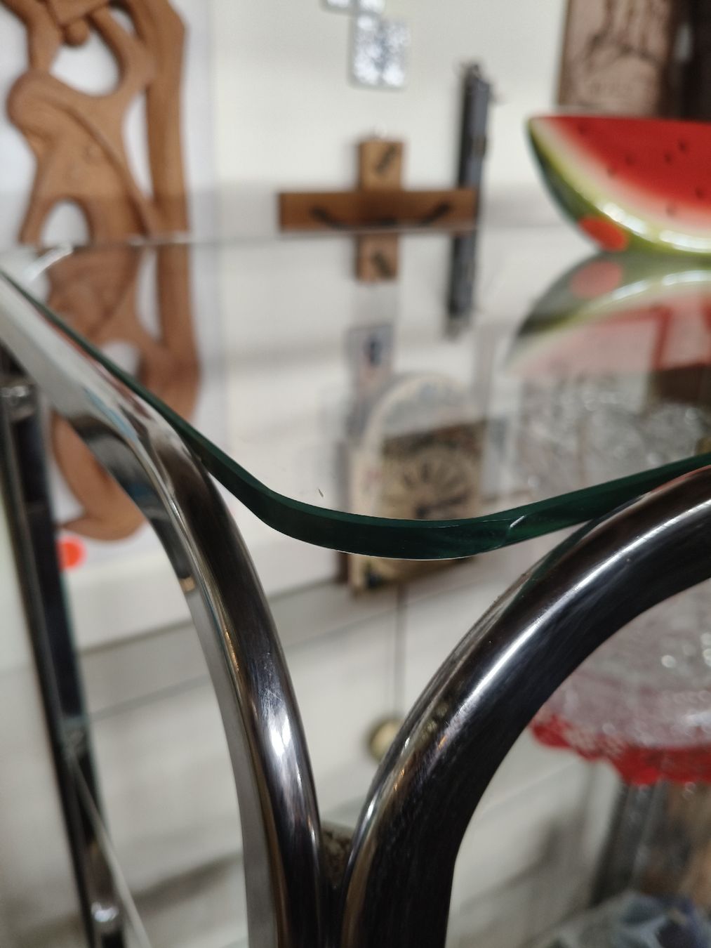 Scaffali: chrom- Regal mit Glas aus  70 er – Usato da Zwingen venduto da inf_2blh 2