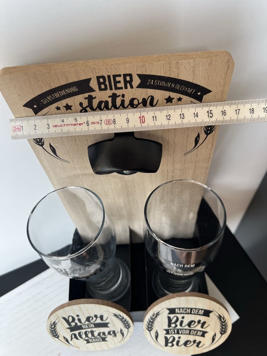 Tutte le decorazioni: Bier-Station mit Gläser und Bierdeckel, Geschenkidee! – Usato da Widnau venduto da mir_785n 2