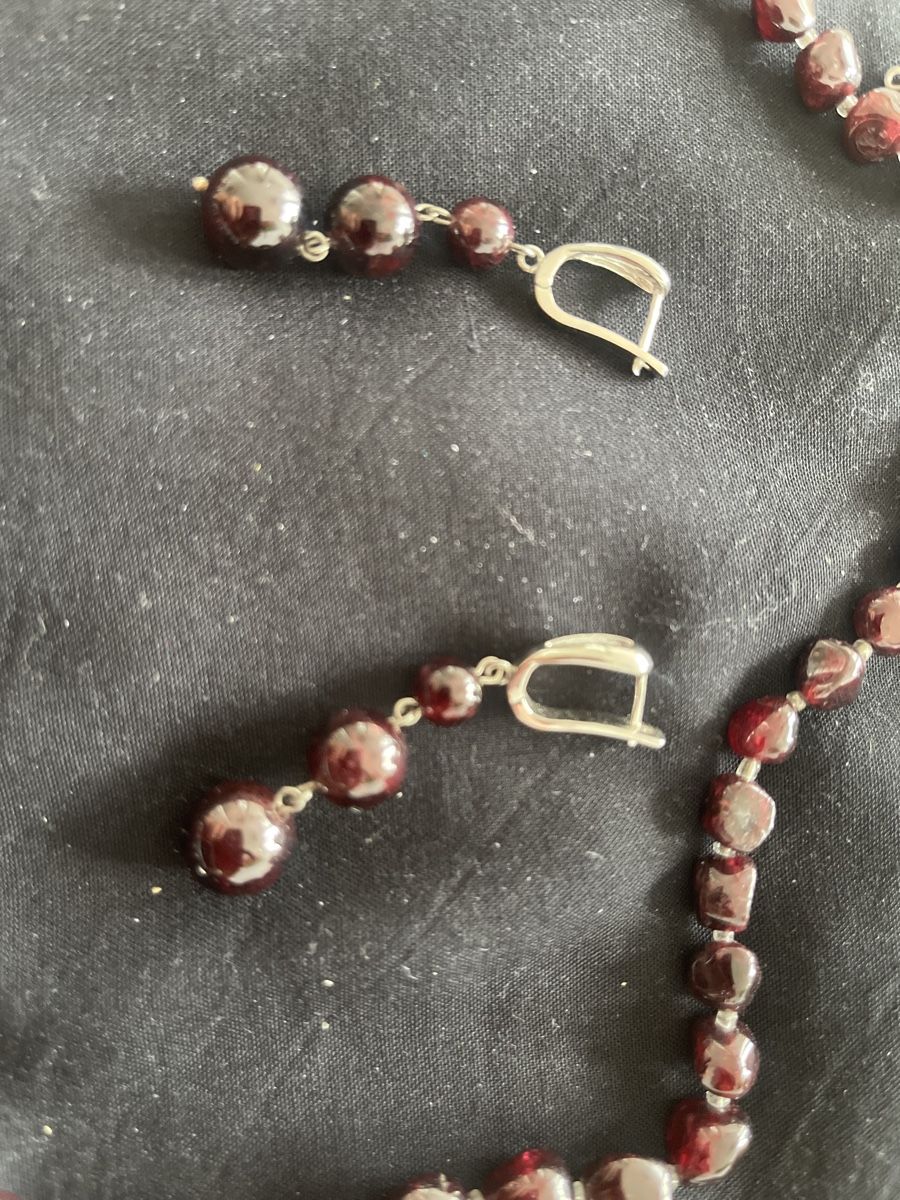 Catenine: Granat Kette und Ohrringe – Usato da Birmensdorf ZH venduto da irina61 1
