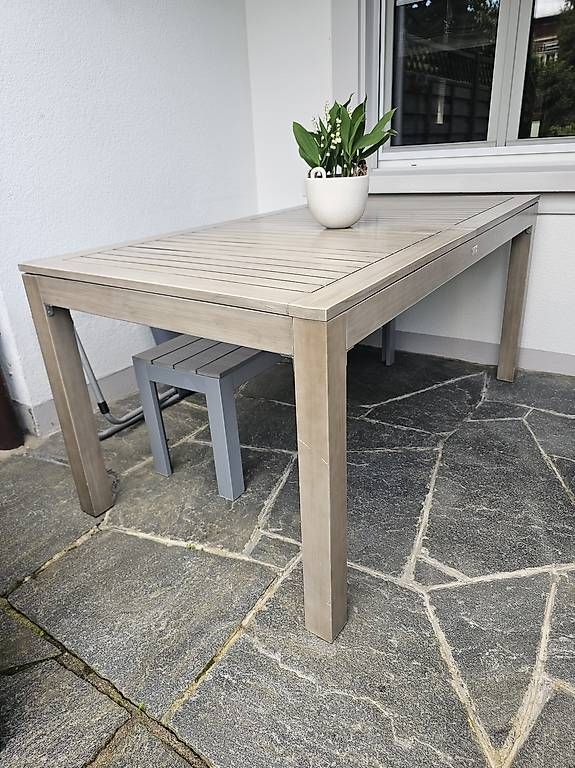 Tavoli: Ausziehbarer Gartentisch 160x90x77 – Usato da Muttenz venduto da alexlexmoser 3