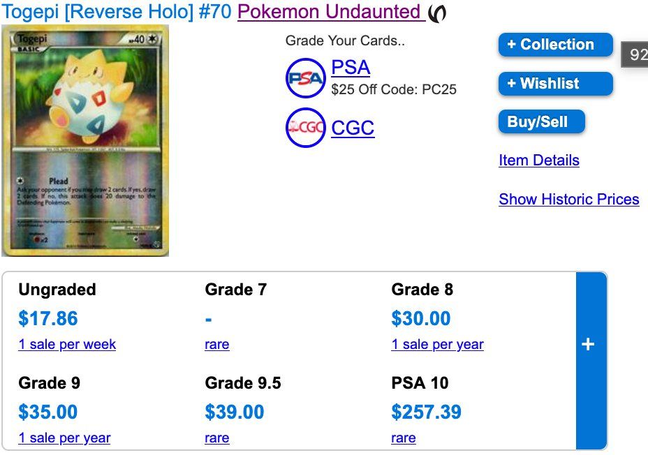 Pokémon Carte collezionabili: Togetic Reverse Holo 39 & Togepi Reverse Holo 70 – Usato da Zürich venduto da PEACECOCOON 4