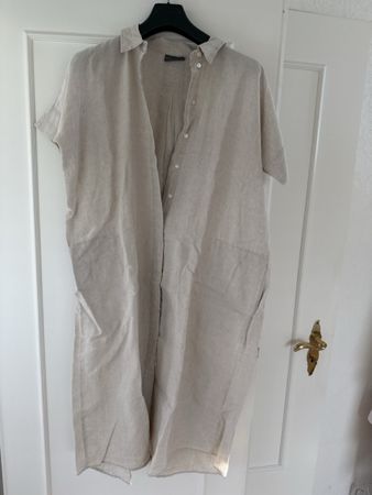 Nygårdsana Leinenkleid beige Grösse L neuwertig