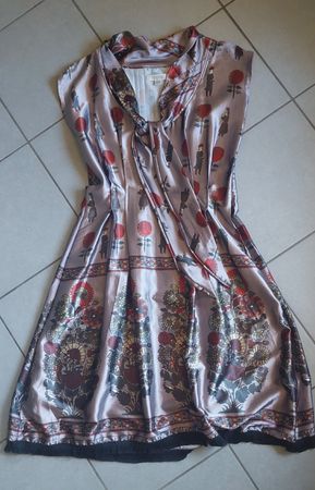 Magnifique robe originale pièce unique en 100% soie