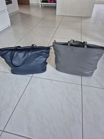 2 Tom Tailor Handtaschen blau grau gebraucht