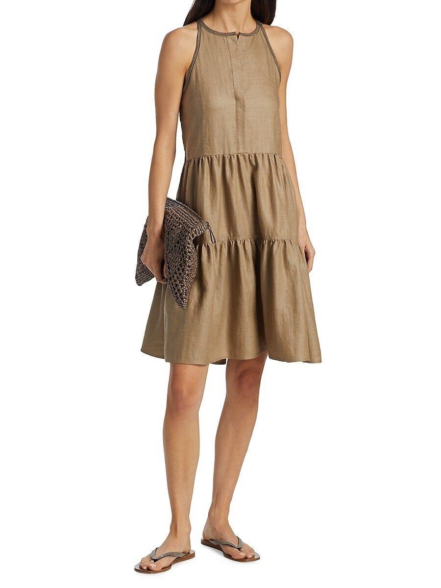 Brunello Cucinelli Robes: Orig. BRUNELLO CUCINELLI Leinenkleid mit Monilli Gr. 36 – D'occasion à Tuggen par vivira 2