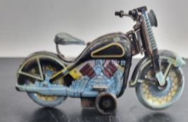 Vintage Blechspielzeug Motorrad 1958 Retro Motorrad Modell