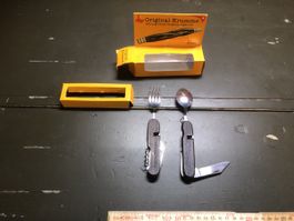 Original Krumme Set Vintage Rarität Sackmesser Taschenmesser
