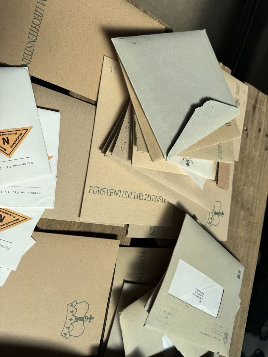 Alle Briefmarken: Frankaturen lichtenstein  – Gebraucht aus Bütschwil von sof_p98b 3