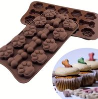 Hund Pfoten Knochen Silikonform zum backen, basteln DIY