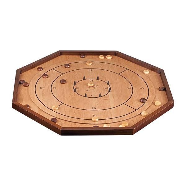 Giochi: Jeu de Crokinole en bois, jeu de société classique. – Nuovo e nell'imballaggio originale da Pompaples venduto da minifigureCH