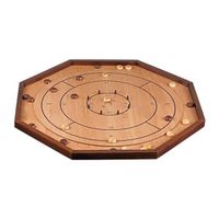 Jeu de Crokinole en bois, jeu de société classique.