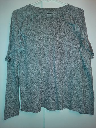 Graumellierter Pulli, neu und ungetragen