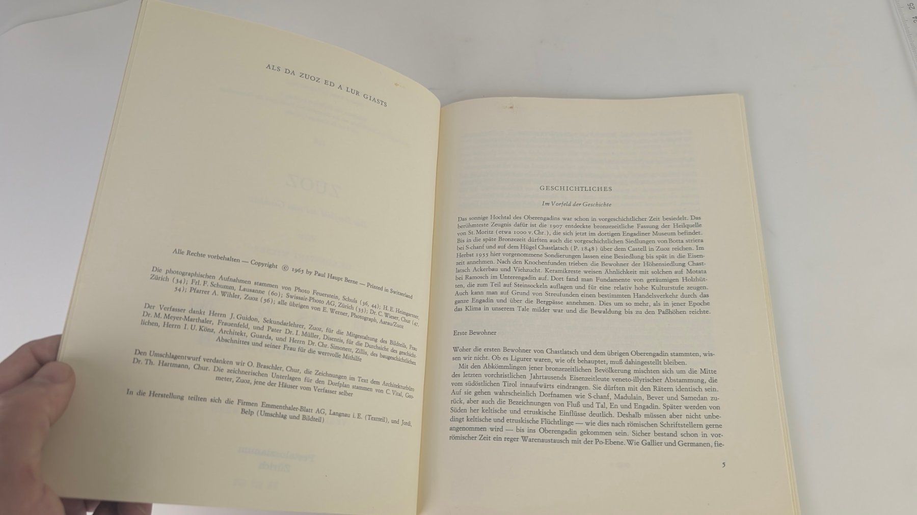 Libri: Schweizer Heimatbücher: Zuoz 1965 – Usato da Zürich venduto da axolottchen 5