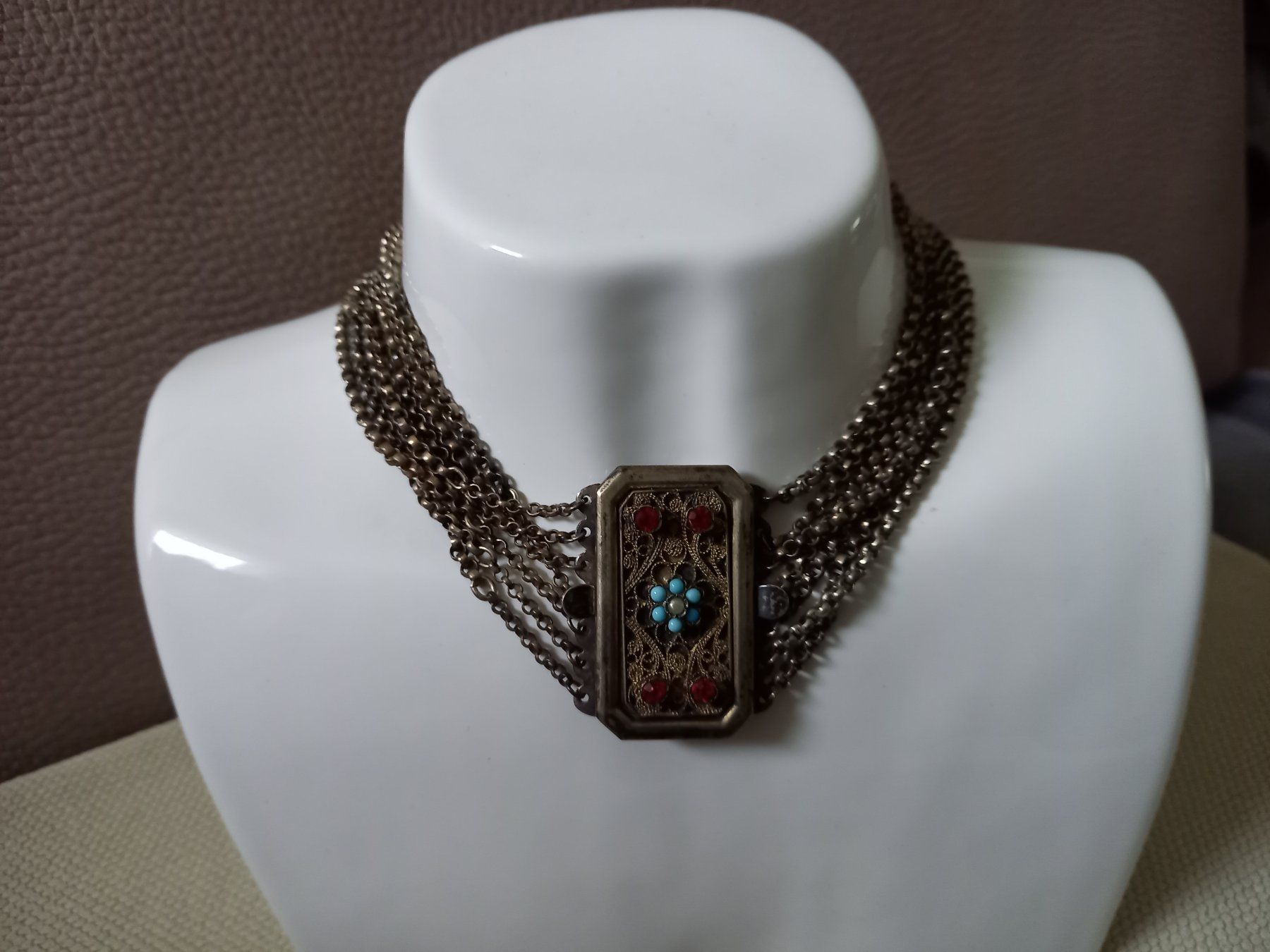 Catenine: Sehr schönes antikes Silber Collier – Usato da Rickenbach LU venduto da ata47