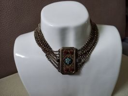 Sehr schönes antikes Silber Collier