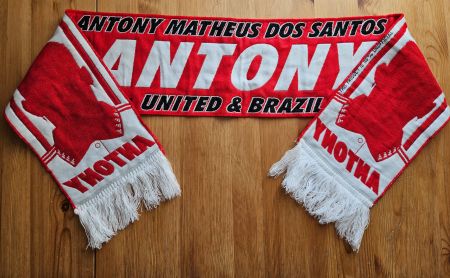 Manchester United Schal Antony Fussball Fan ManU Brasilien