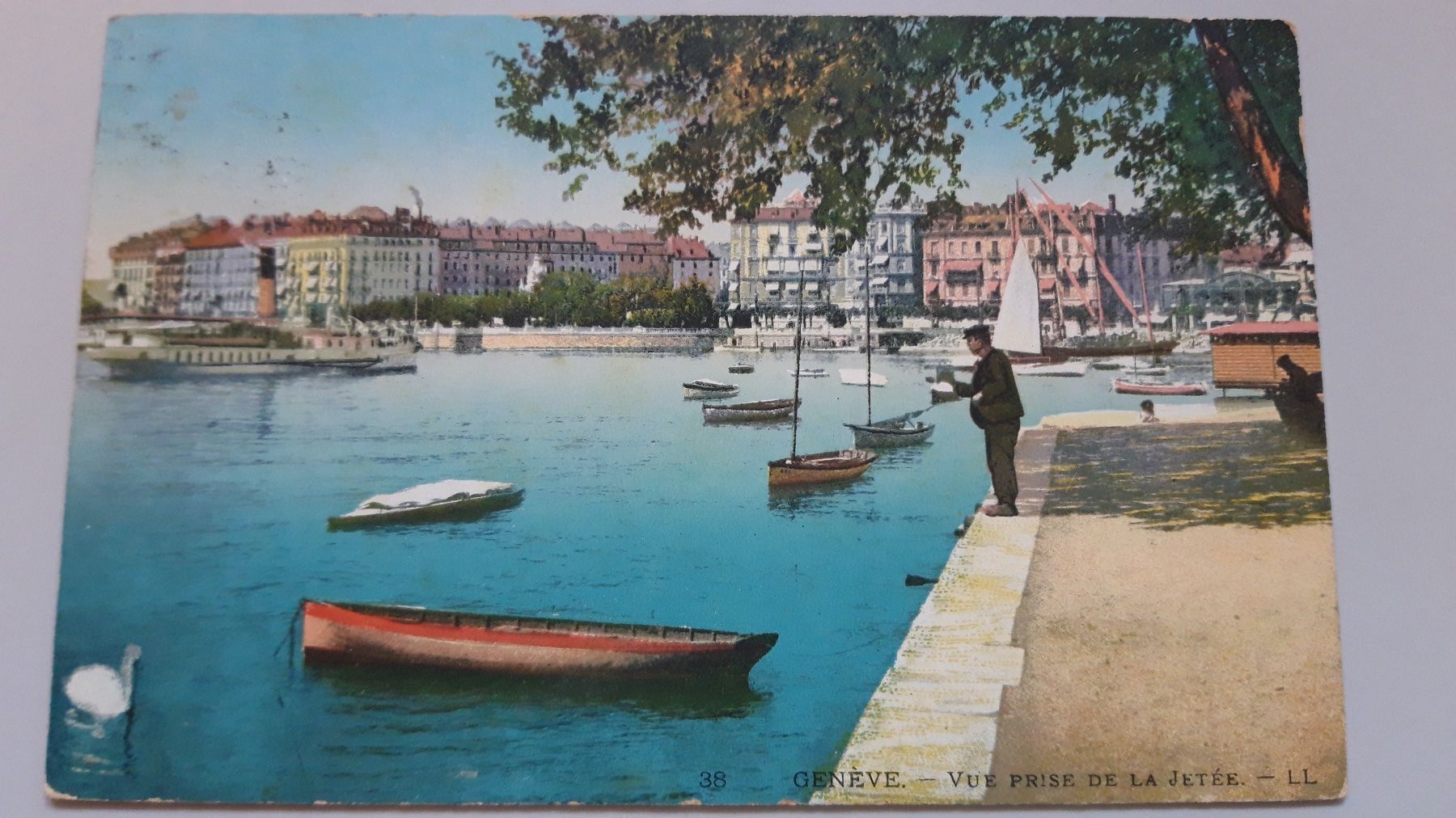 Cartoline postali: Geneve VUE PRISE DE LA JETEE – Usato da Sargans venduto da nicsam1815