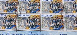 Briefmarkenblock Suworow Alpenüberquerung 1799 Schweiz