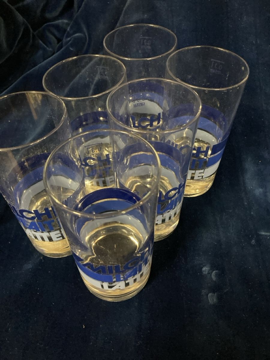 Bicchieri: Vintage Milchgläser – Usato da Schwanden GL venduto da bait04 1