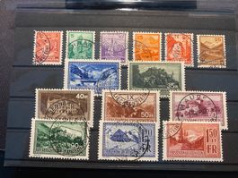 Liechtenstein 1933 - 1936 / Znr: 105 - 118 Gestempelt
