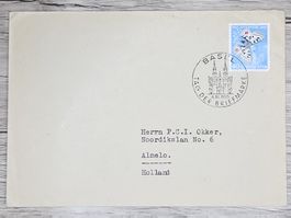 CL02 Enveloppe + Timbre Suisse 1955
