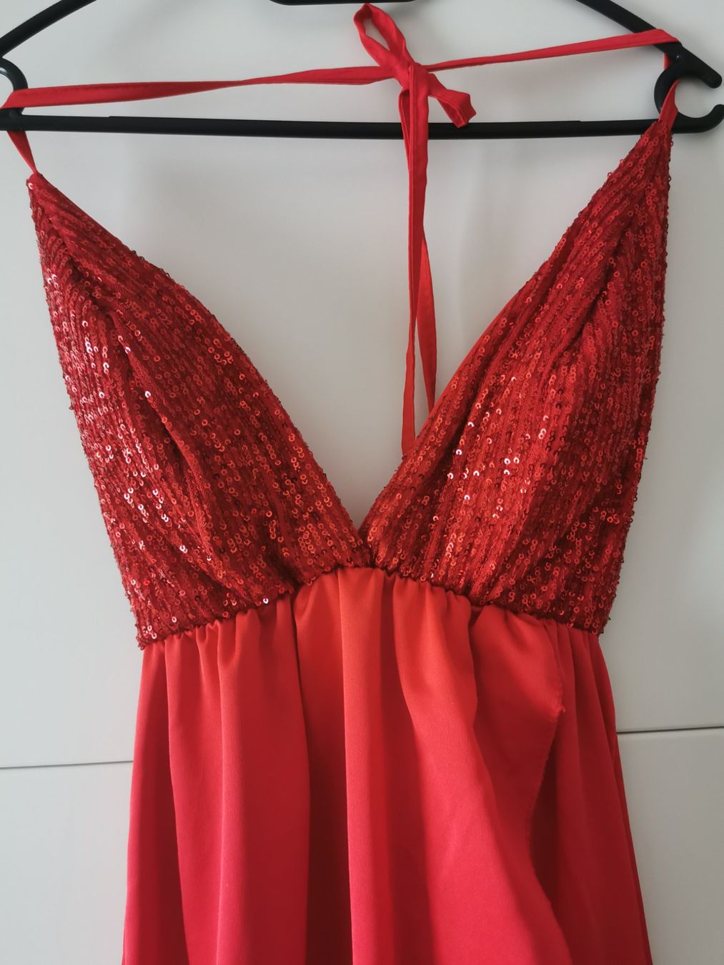 Kleider: neues rotes Abendkleid mit Pailletten, Gr. S – Neu (gemäss Beschreibung) aus Jona von Loki40 1