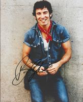 BRUCE SPRINGSTEEN in person Autogramm Grossfoto signiert