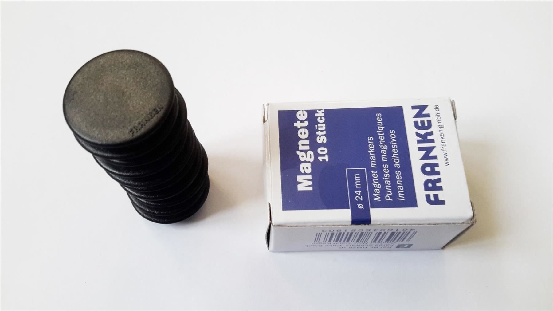 Calamite: Magnete 10 Stück, 24 mm, schwarz – Nuovo e nell'imballaggio originale da St. Gallen venduto da cointec 6