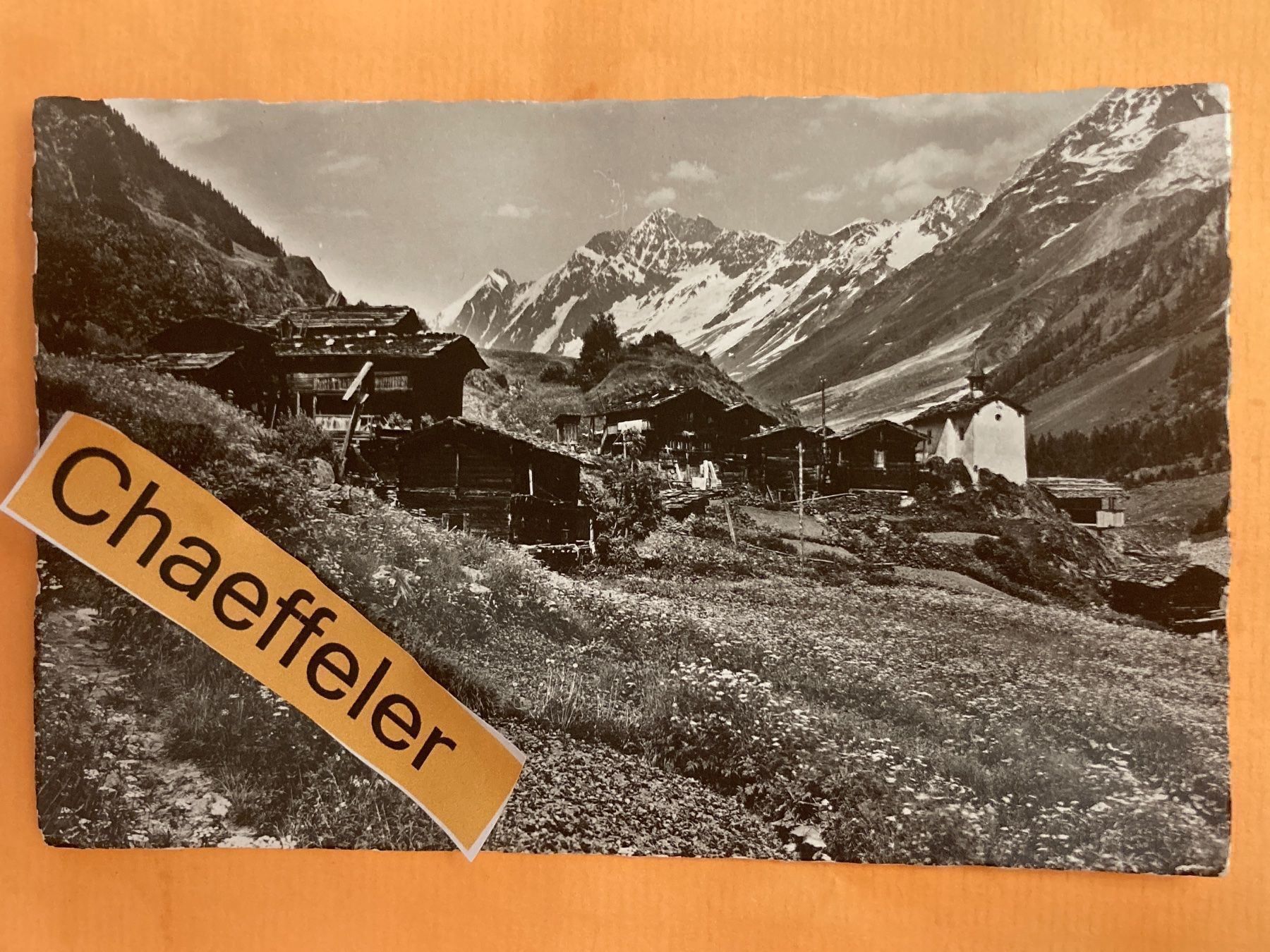 Cartoline postali: Eisten im Lötschental, Schienhorn – Usato da Zürich venduto da Chaeffeler