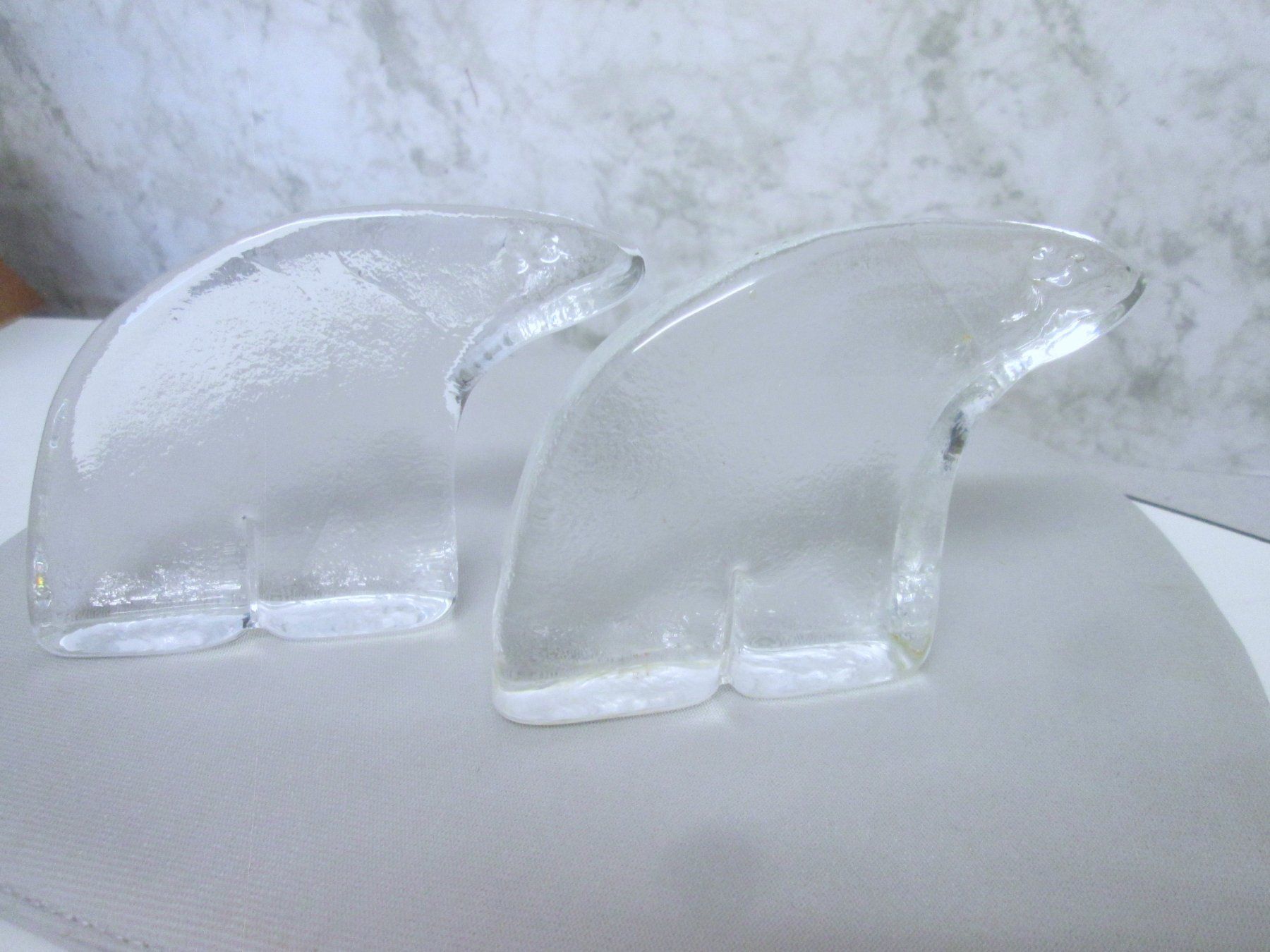 Figuren: 2 Glasbären – Gebraucht aus Sementina von babucia 1
