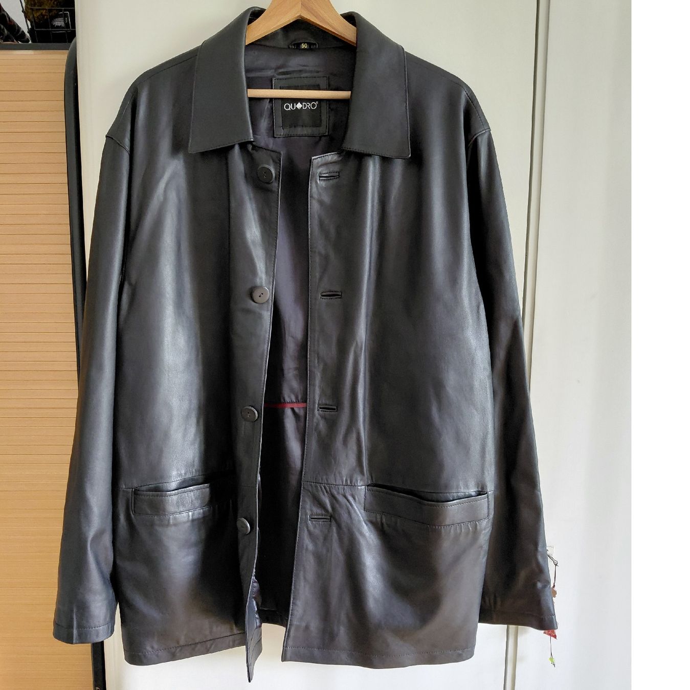 Giacche: Geschmeidige schwarze Echt-Lederjacke – Usato da Bern venduto da .n.