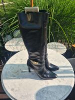 Gucci Damen Stiefel Leder Schwarz Grösse 39.5 