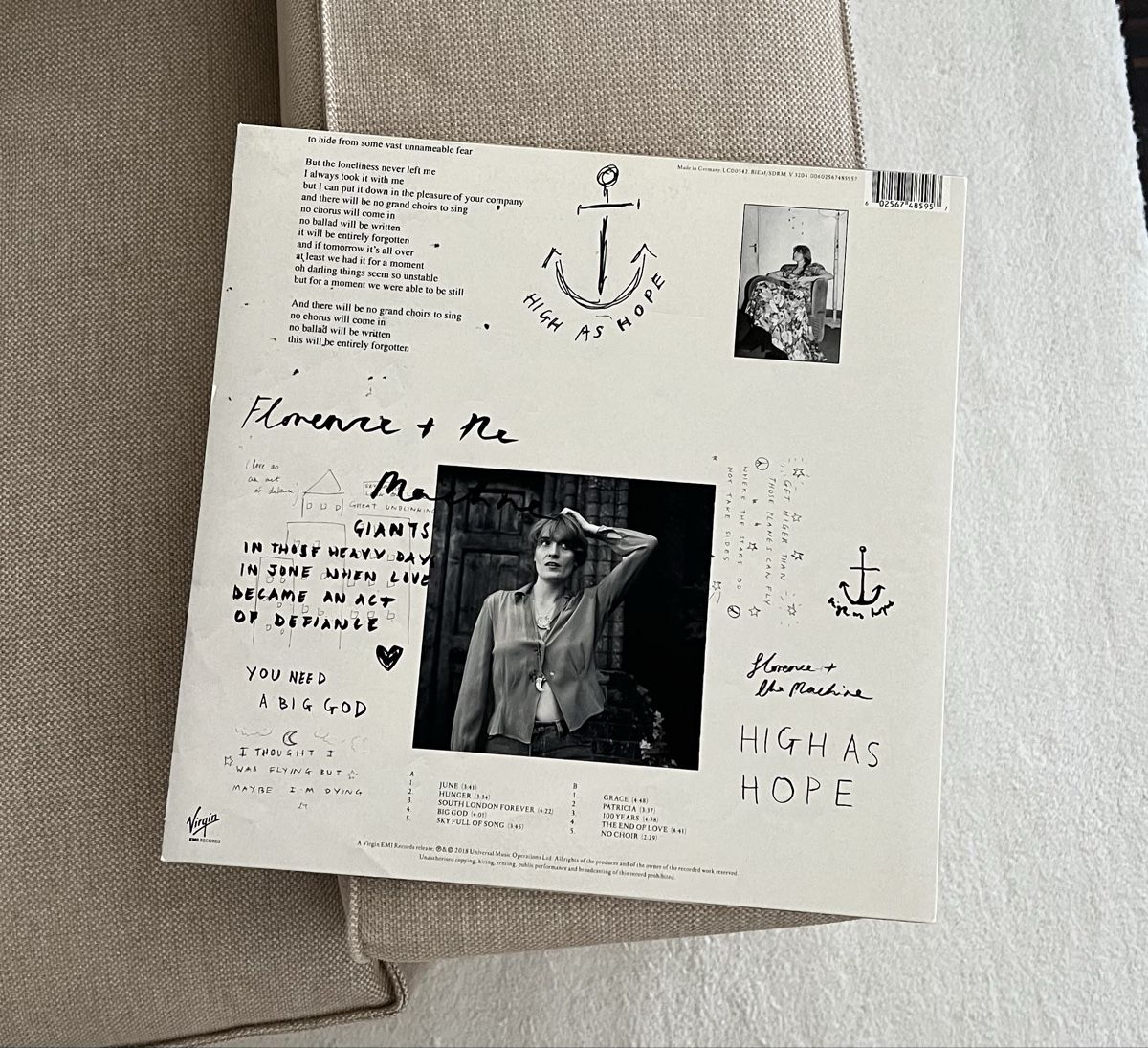 Schallplatten: Florence & The Machine High As Hope - vinyl – Gebraucht aus Basel von audiophiler 1
