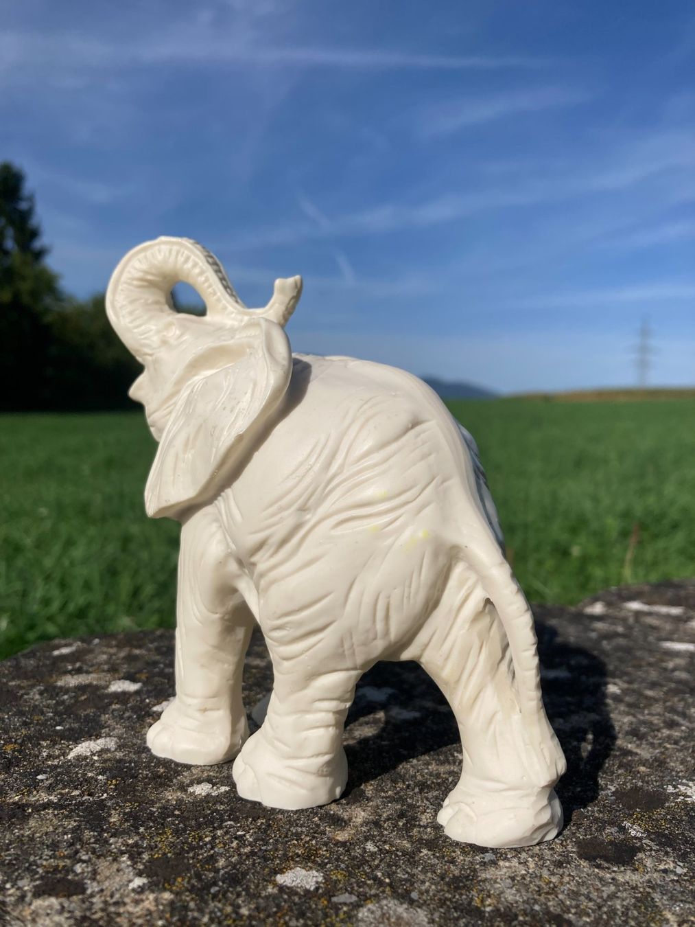 Figuren: ELEFANT VERMUTLICH AUS STEINMASSE  385 GRAMM – Gebraucht aus Subingen von ArtBead 2